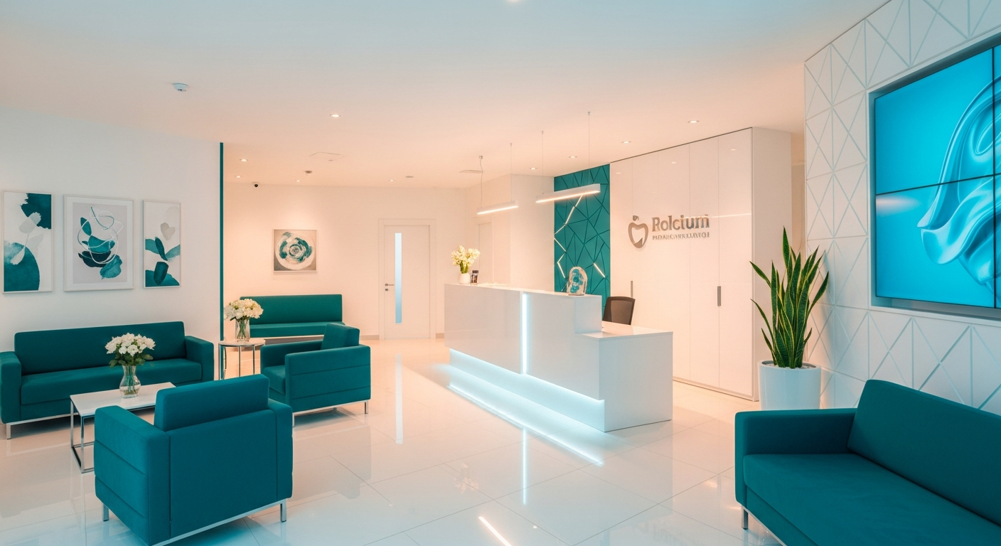 Dentaöz Sultangazi modern klinik iç mekan